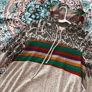 Lightweight colorful hoodie
